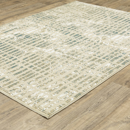 Oriental Weavers Reed  Beige Blue Modern & Contemporary