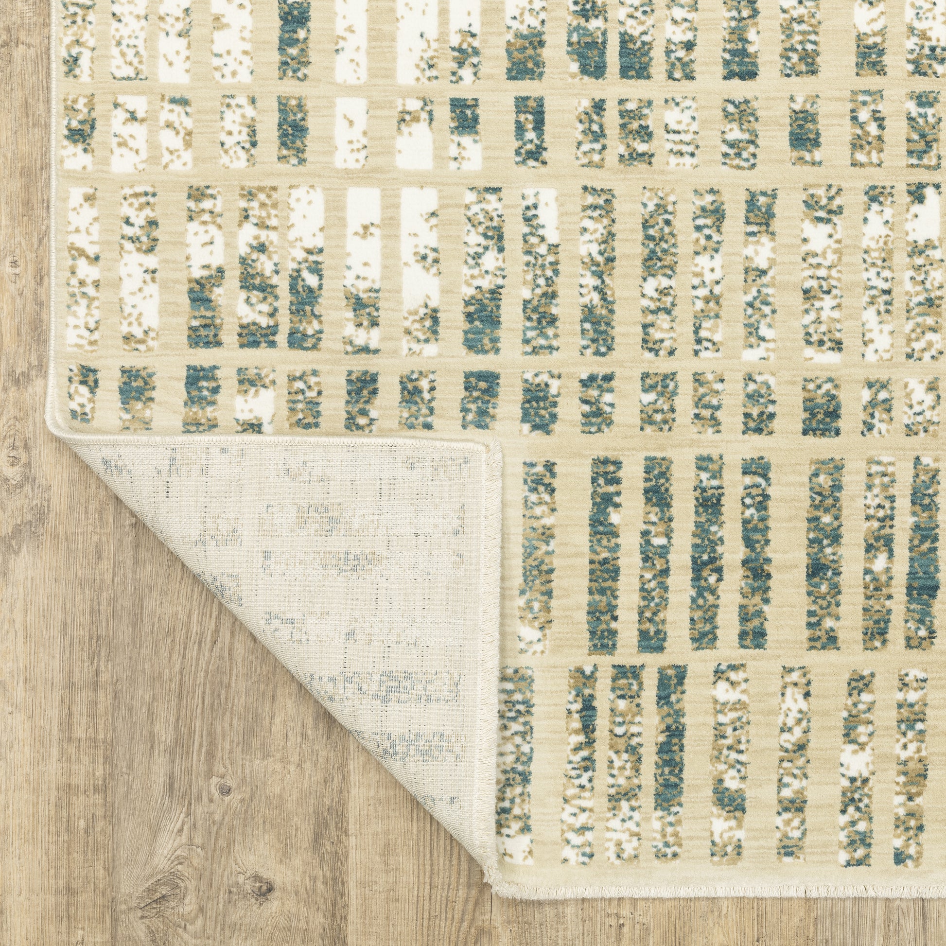 Oriental Weavers Reed  Beige Blue Modern & Contemporary