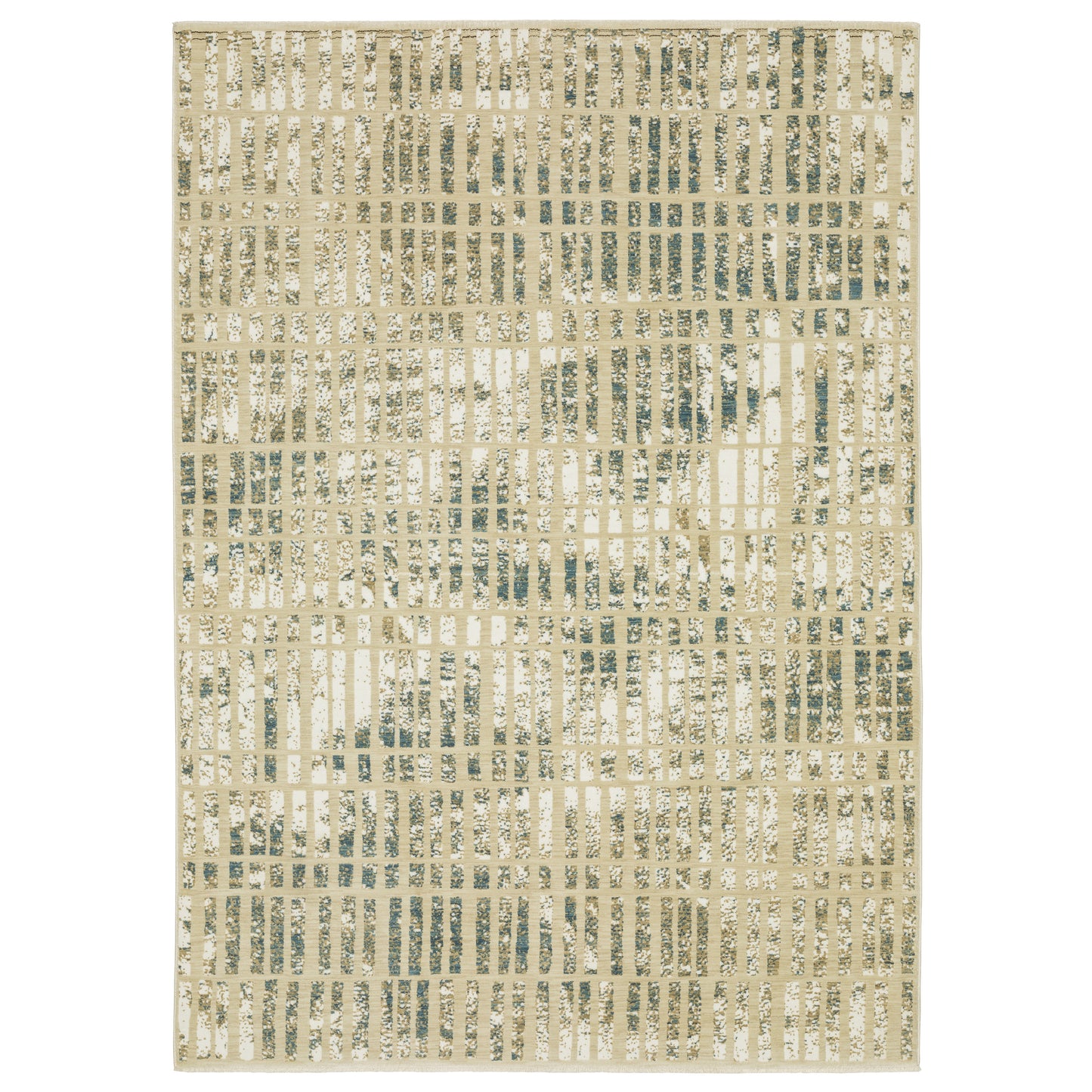 Oriental Weavers Reed  Beige Blue Modern & Contemporary