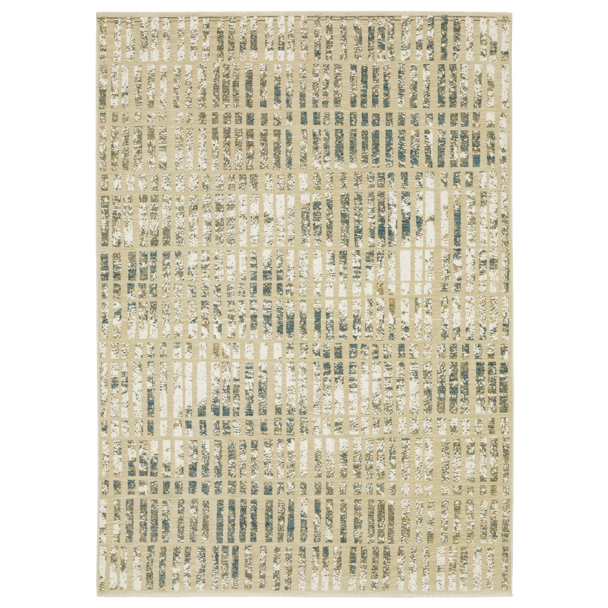 Oriental Weavers Reed  Beige Blue Modern & Contemporary