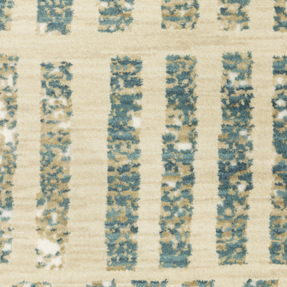 Oriental Weavers Reed  Beige Blue Modern & Contemporary