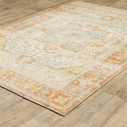 Oriental Weavers Savoy  Orange Silver Traditional