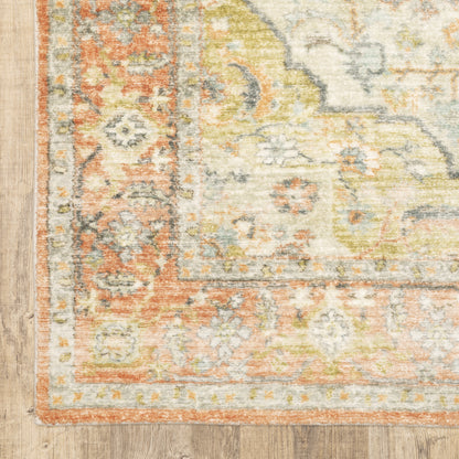 Oriental Weavers Savoy  Orange Silver Traditional