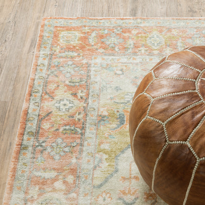 Oriental Weavers Savoy  Orange Silver Traditional