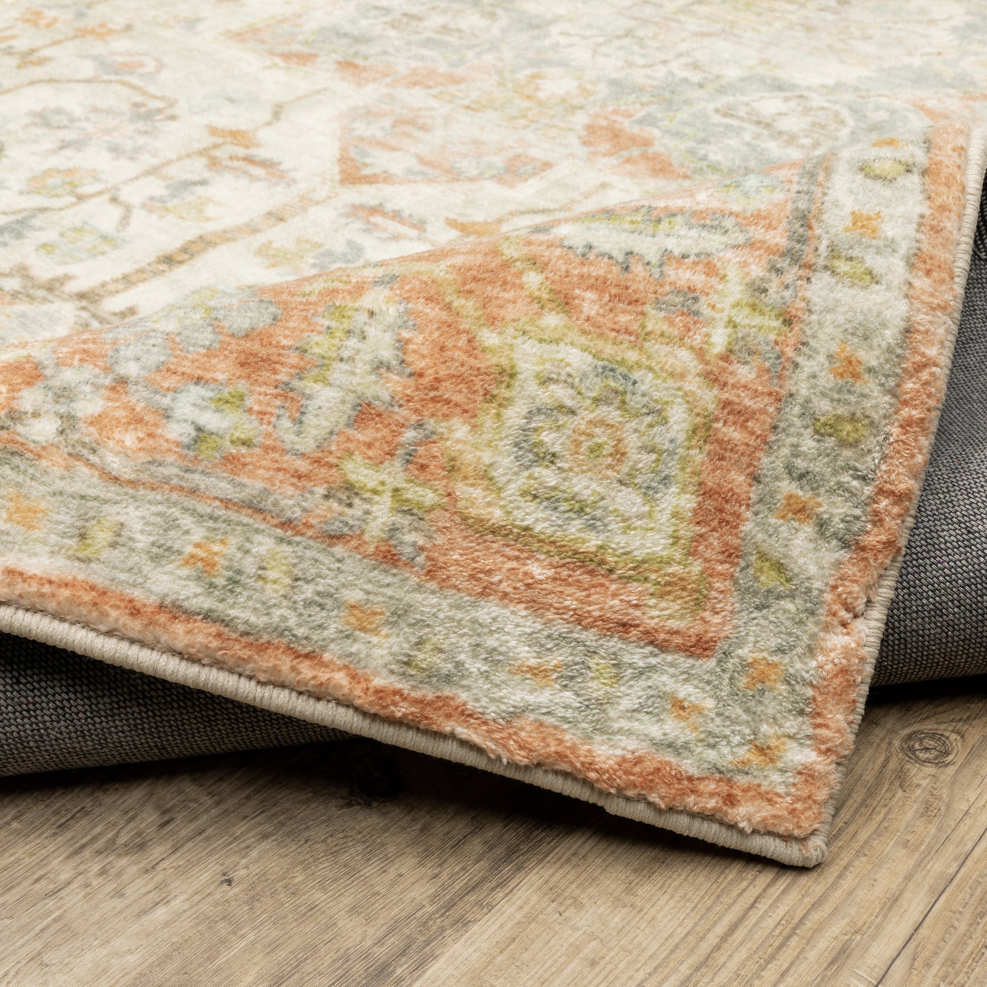 Oriental Weavers Savoy  Orange Silver Traditional