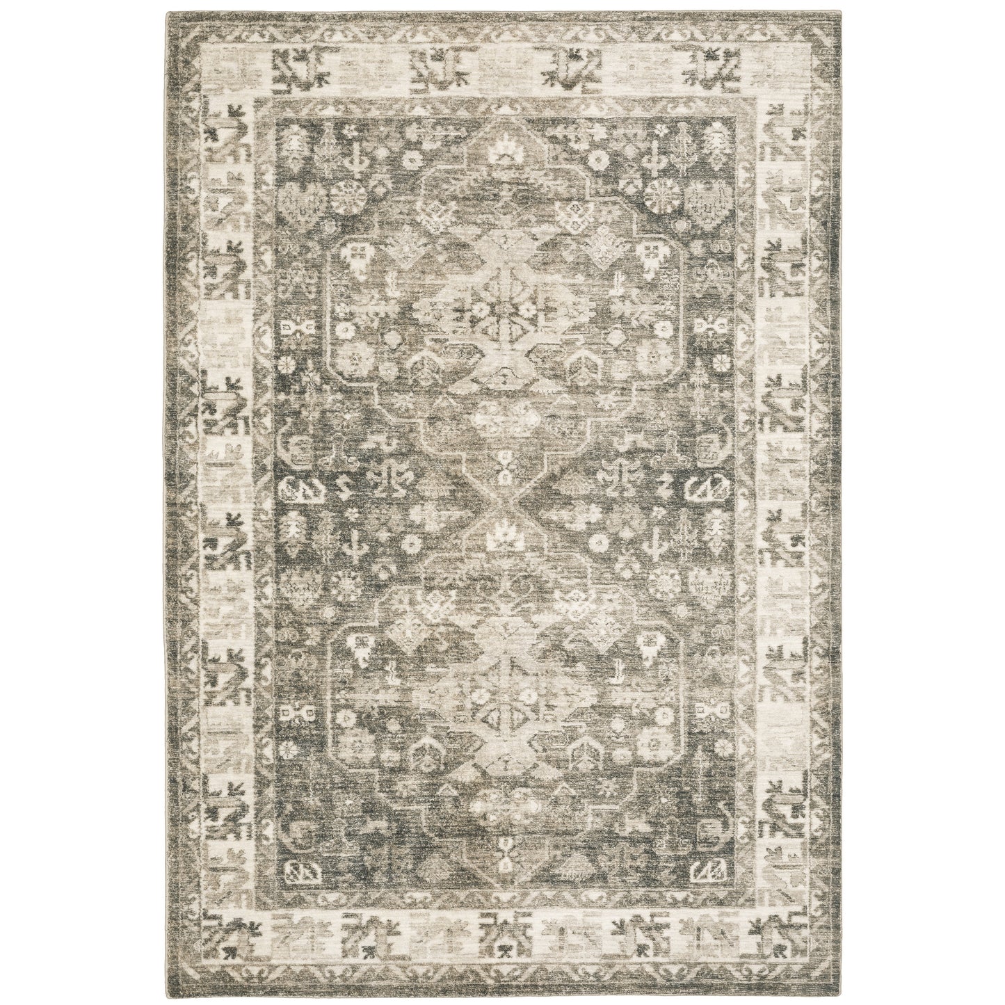 Oriental Weavers Savoy  Grey Ivory Traditional