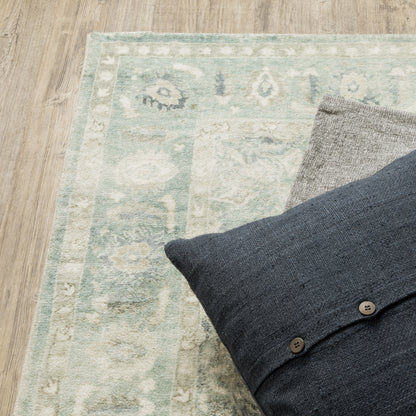 Oriental Weavers Savoy  Green Ivory Traditional