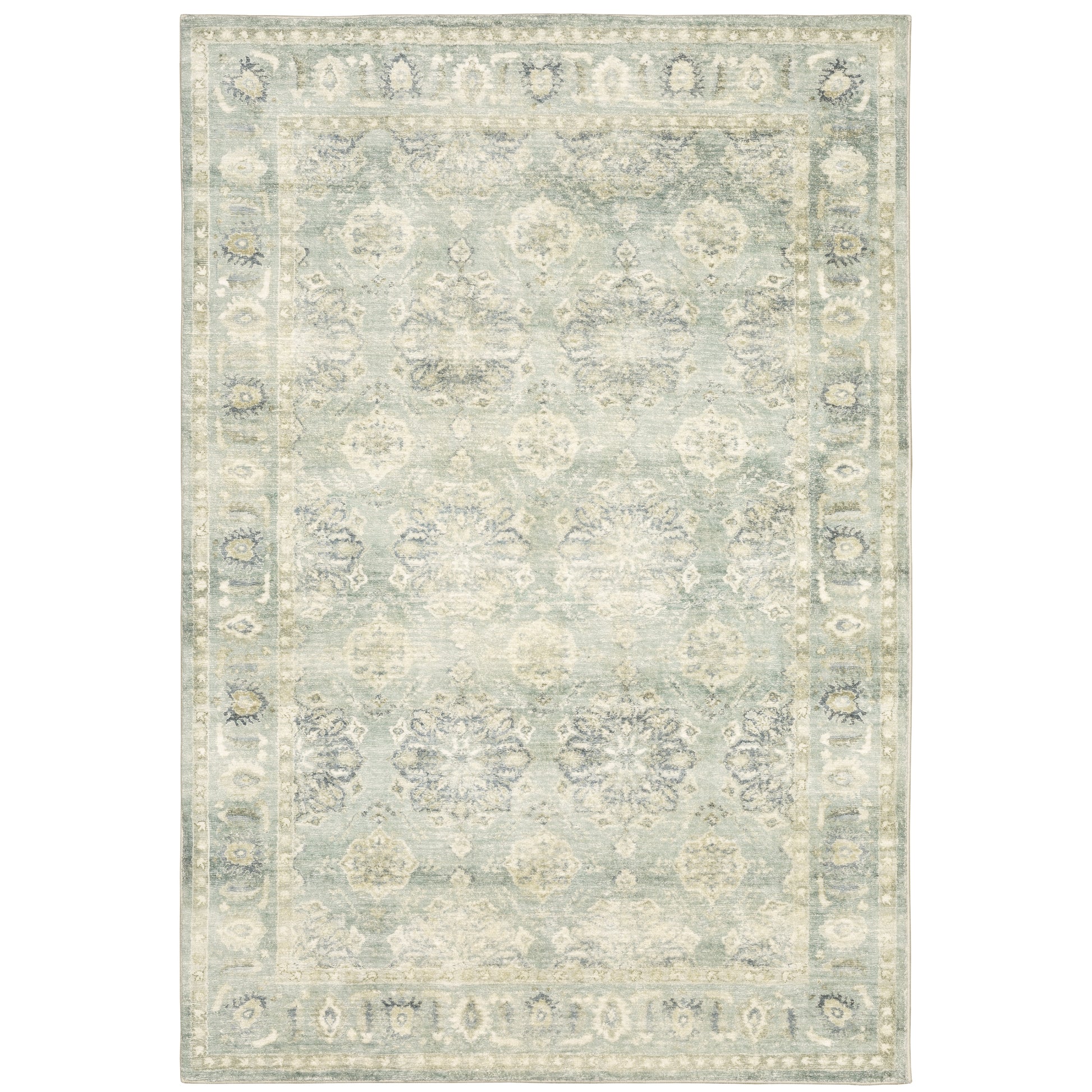 Oriental Weavers Savoy  Green Ivory Traditional