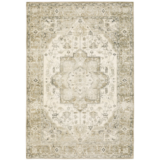 Oriental Weavers Savoy  Tan Ivory Traditional
