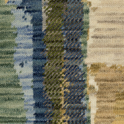 Oriental Weavers Soleri  Blue Green Modern & Contemporary