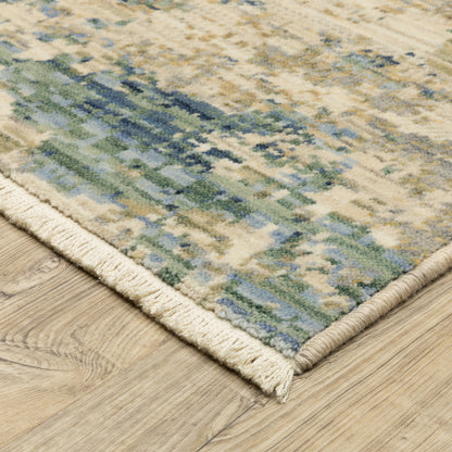 Oriental Weavers Soleri  Beige Blue Modern & Contemporary