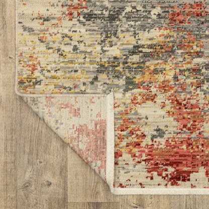 Oriental Weavers Soleri  Beige Pink Modern & Contemporary