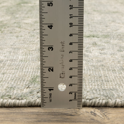 Oriental Weavers Solstice  Green Grey Contemporary