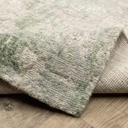 Oriental Weavers Solstice  Green Grey Contemporary