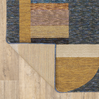 Oriental Weavers Strada  Gold Blue Modern & Contemporary