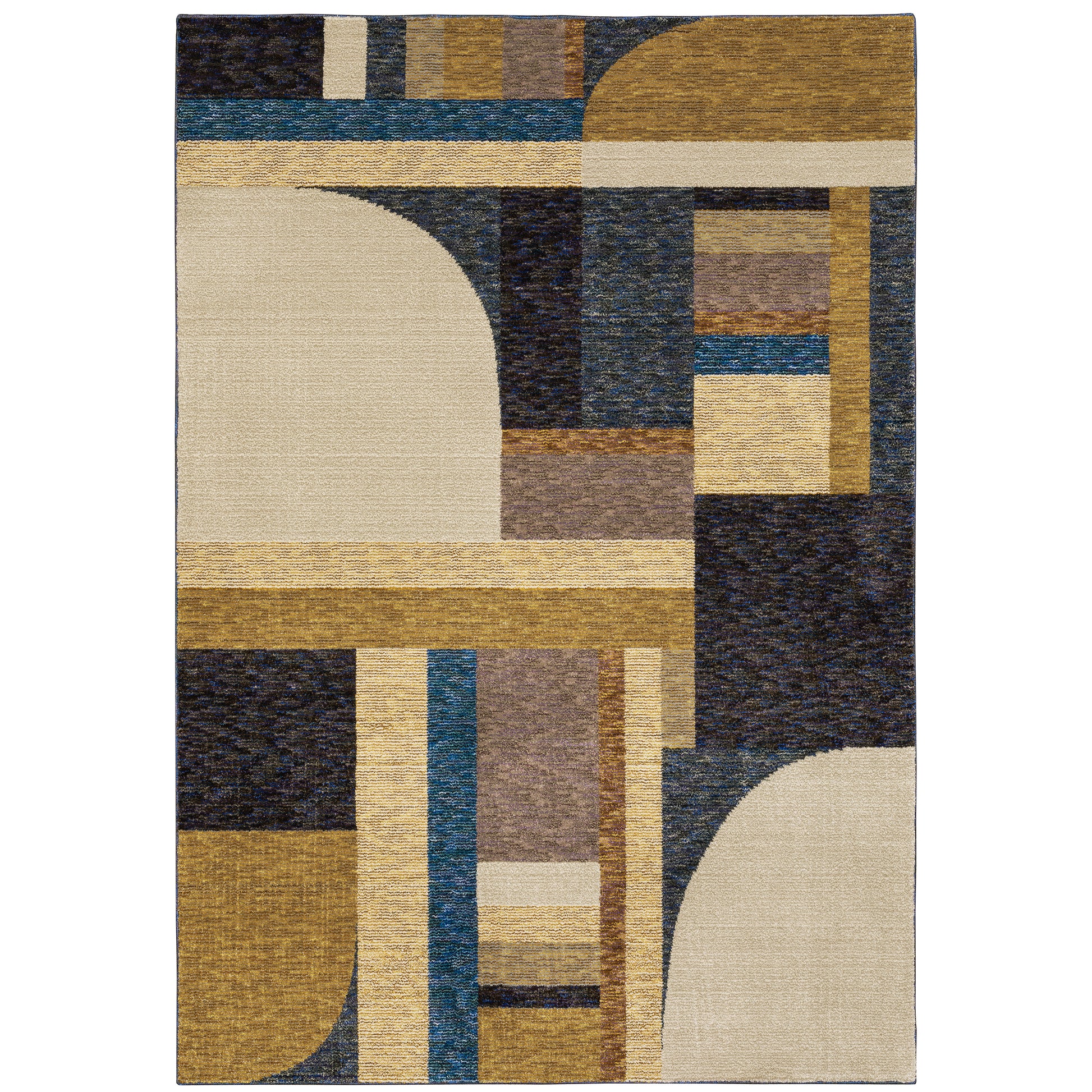 Oriental Weavers Strada  Gold Blue Modern & Contemporary