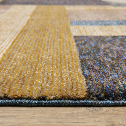 Oriental Weavers Strada  Gold Blue Modern & Contemporary