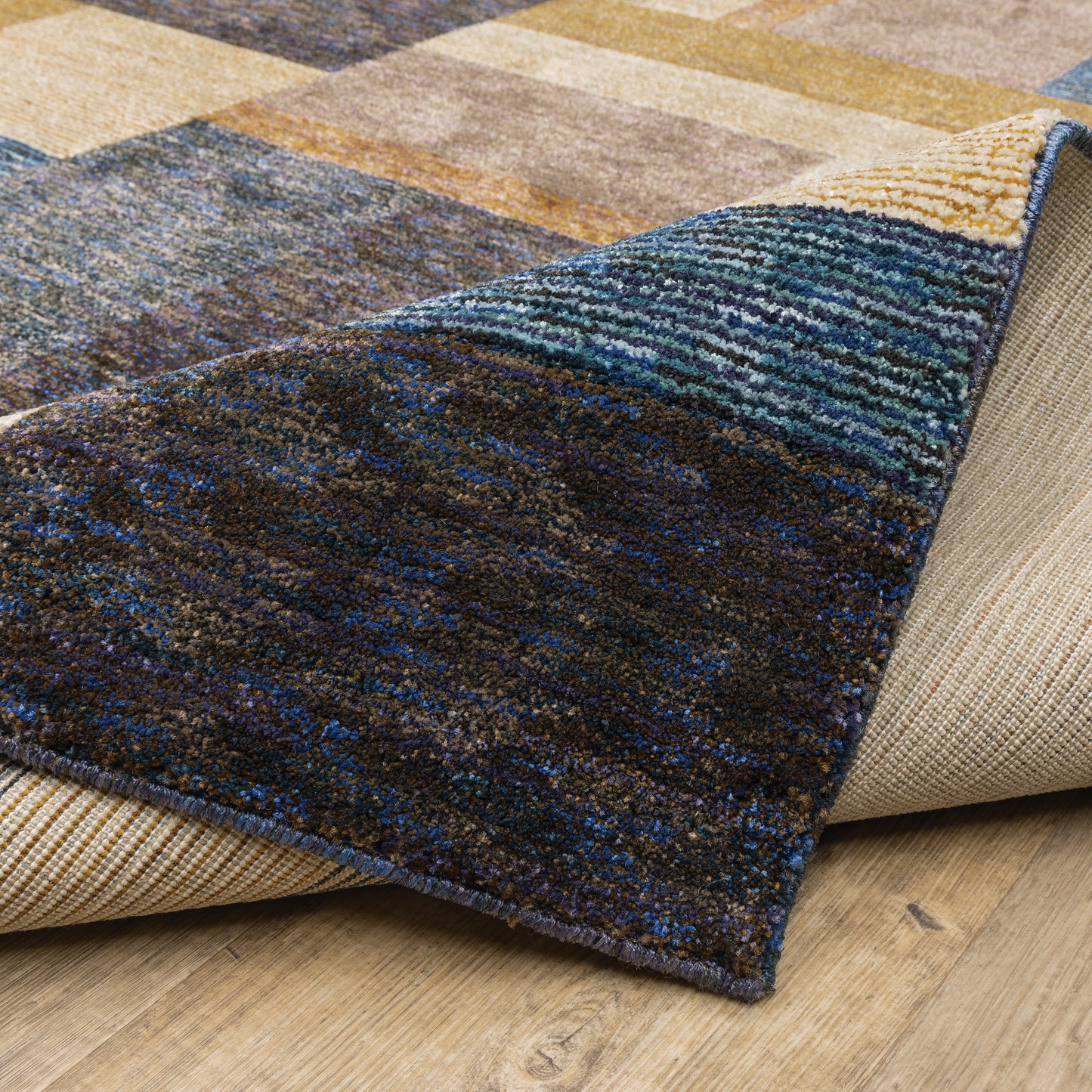 Oriental Weavers Strada  Gold Blue Modern & Contemporary