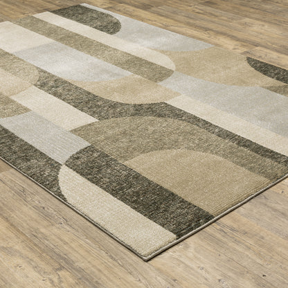 Oriental Weavers Strada  Brown Beige Modern & Contemporary