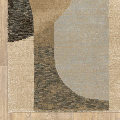 Oriental Weavers Strada  Brown Beige Modern & Contemporary