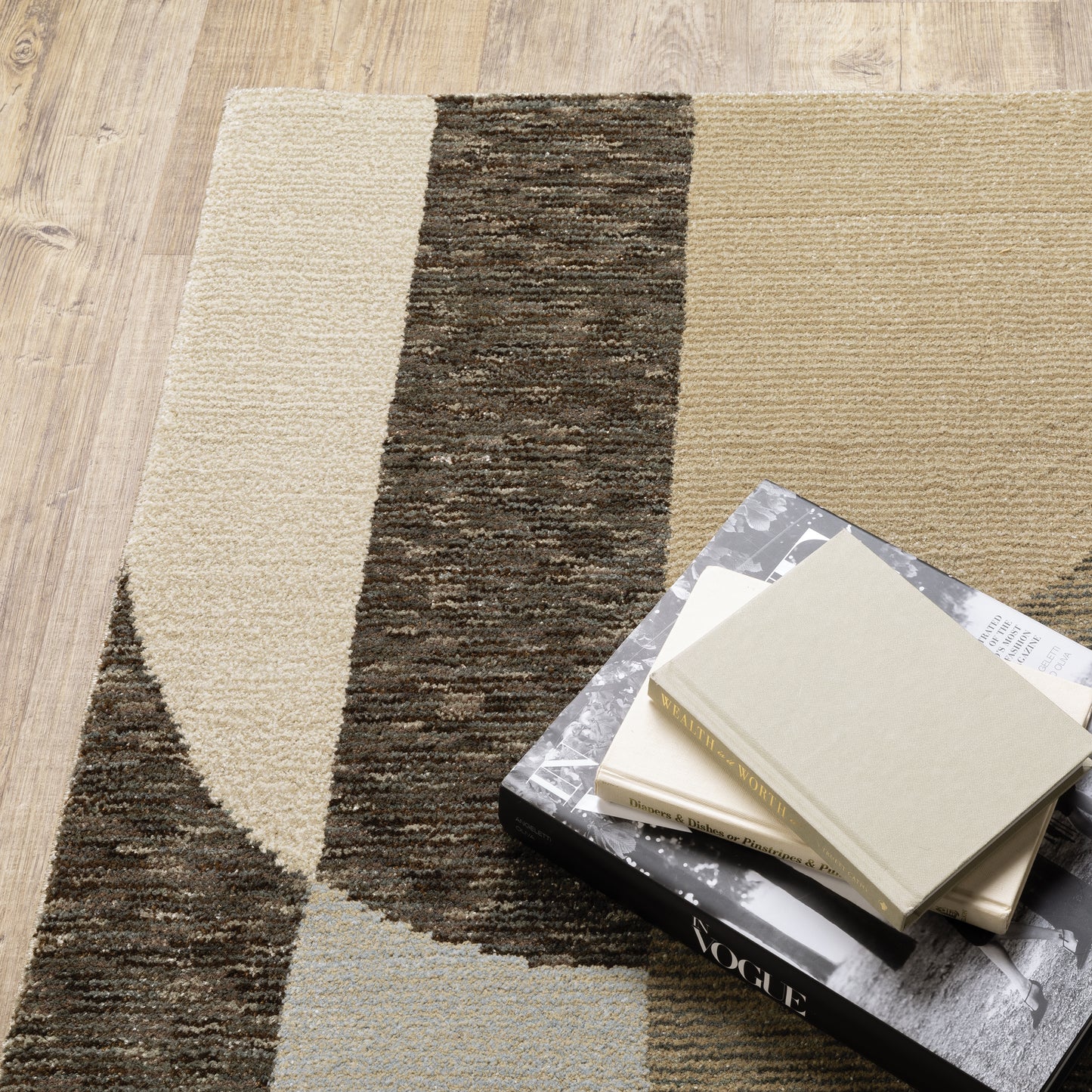 Oriental Weavers Strada  Brown Beige Modern & Contemporary