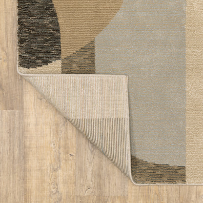Oriental Weavers Strada  Brown Beige Modern & Contemporary