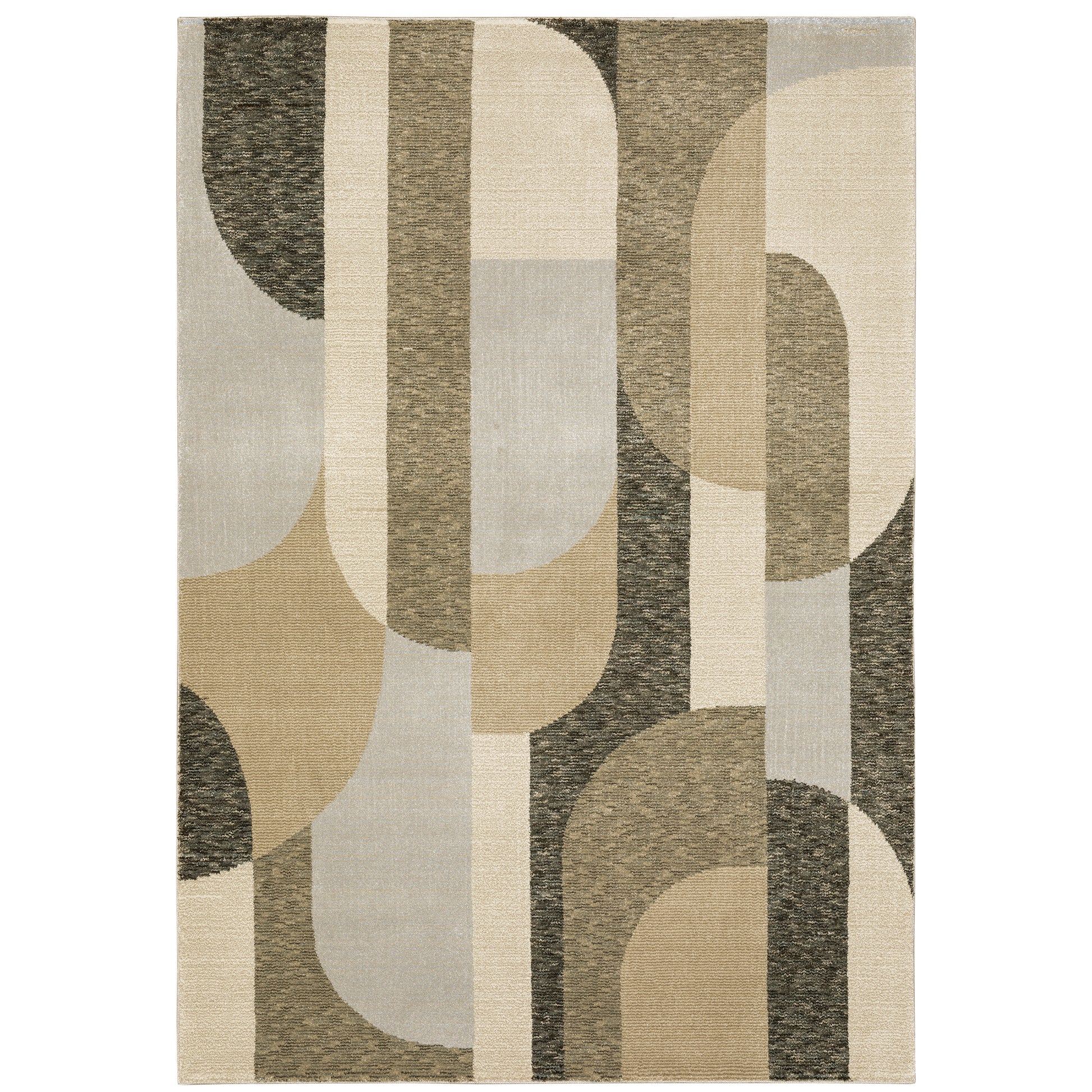 Oriental Weavers Strada  Brown Beige Modern & Contemporary