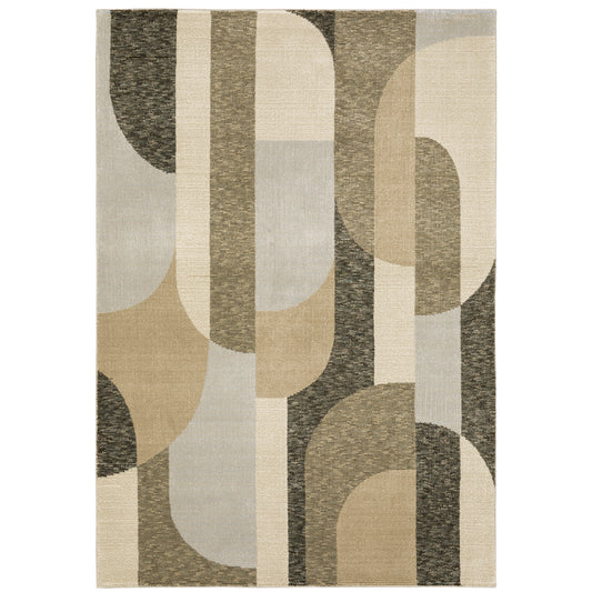 Oriental Weavers Strada  Brown Beige Modern & Contemporary