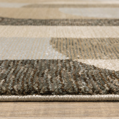 Oriental Weavers Strada  Brown Beige Modern & Contemporary