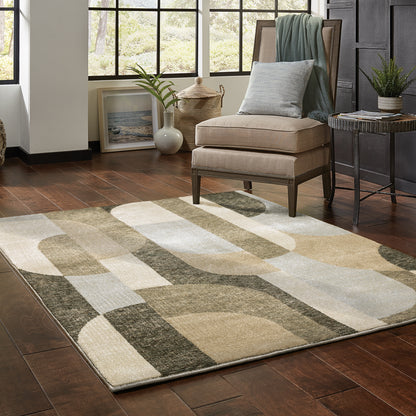 Oriental Weavers Strada  Brown Beige Modern & Contemporary