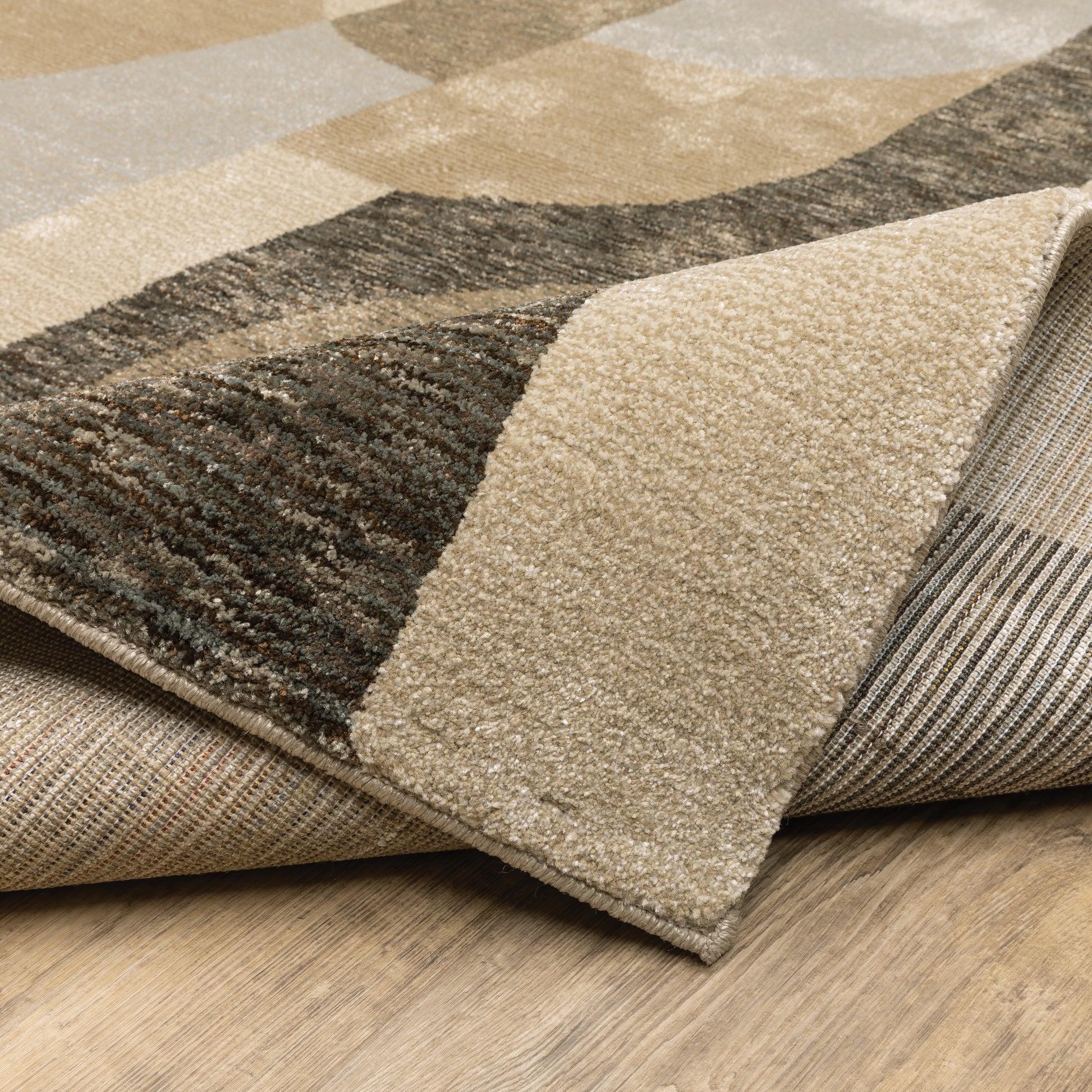 Oriental Weavers Strada  Brown Beige Modern & Contemporary