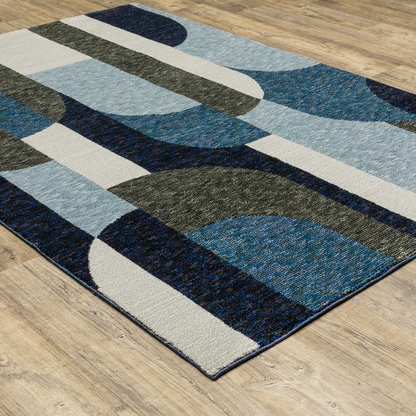 Oriental Weavers Strada  Blue Grey Modern & Contemporary
