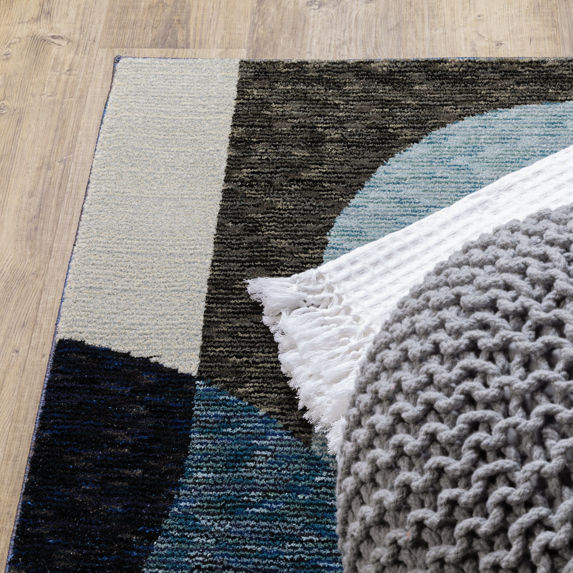 Oriental Weavers Strada  Blue Grey Modern & Contemporary