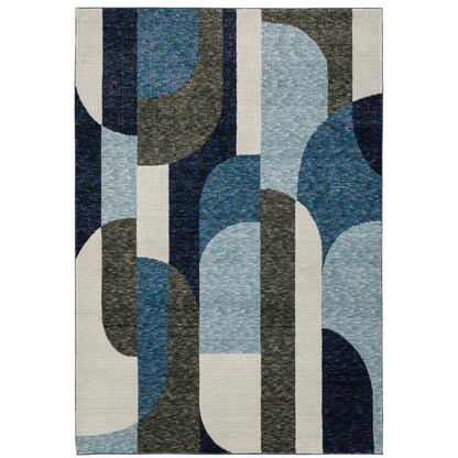 Oriental Weavers Strada  Blue Grey Modern & Contemporary
