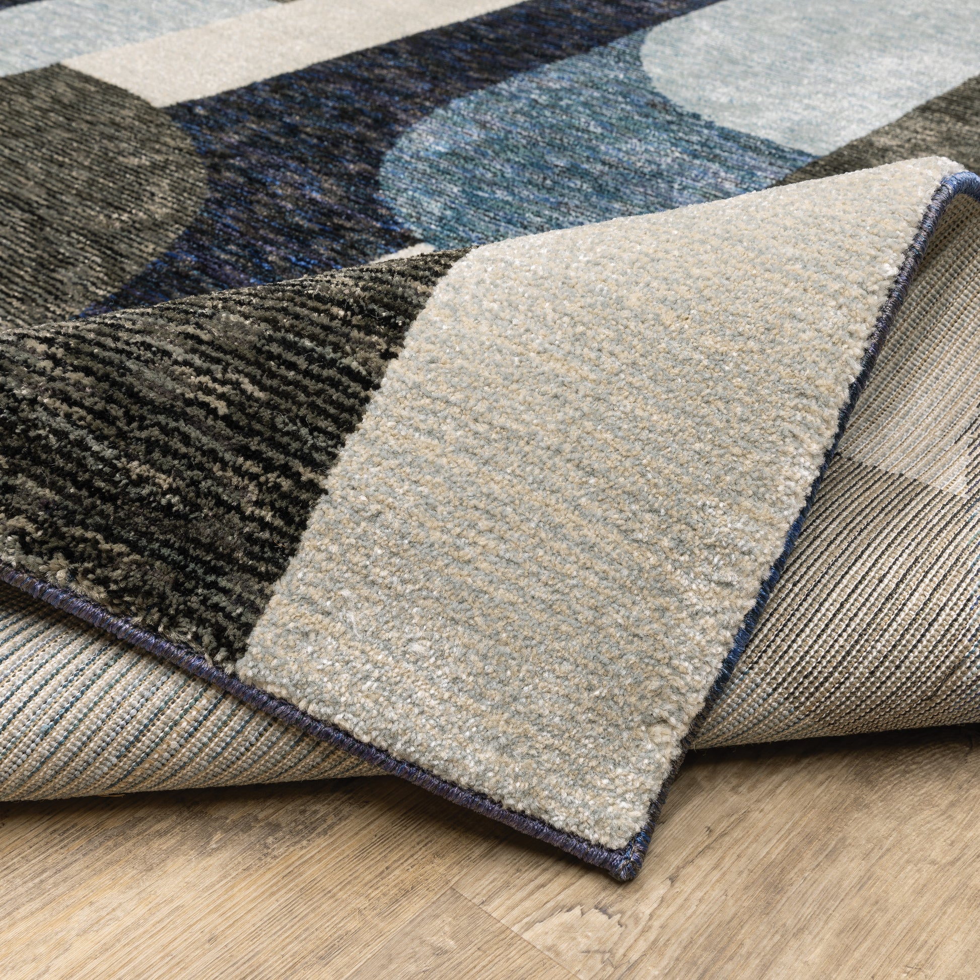 Oriental Weavers Strada  Blue Grey Modern & Contemporary