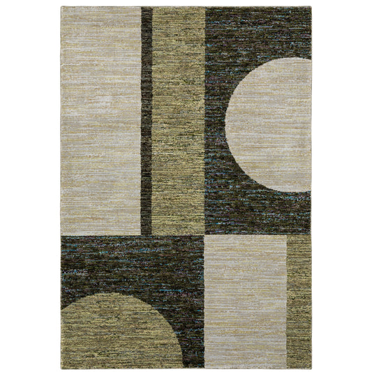 Oriental Weavers Strada  Gold Green Modern & Contemporary