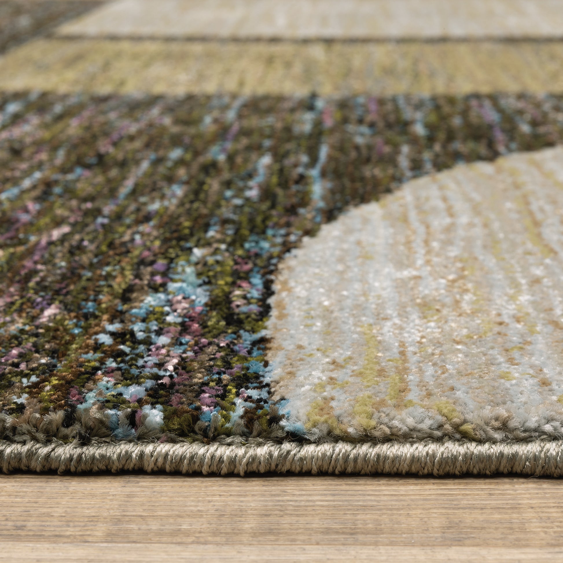 Oriental Weavers Strada  Gold Green Modern & Contemporary
