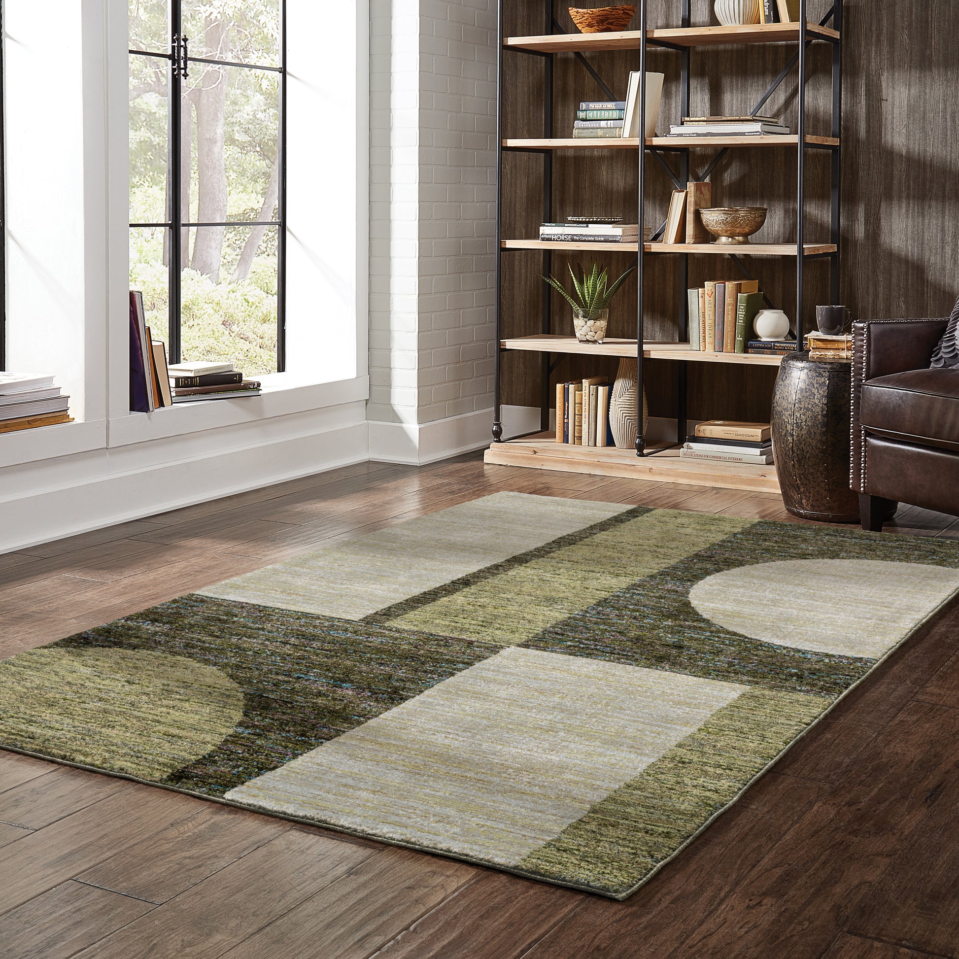 Oriental Weavers Strada  Gold Green Modern & Contemporary