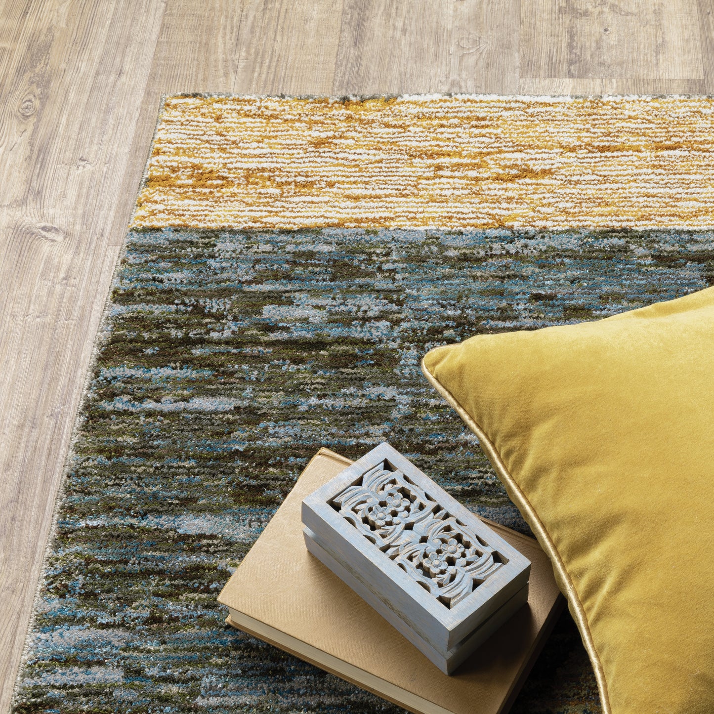 Oriental Weavers Strada  Gold Blue Modern & Contemporary