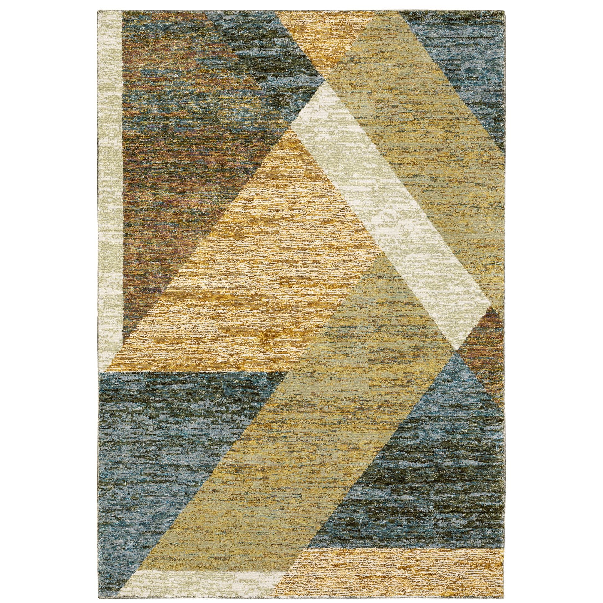 Oriental Weavers Strada  Gold Blue Modern & Contemporary