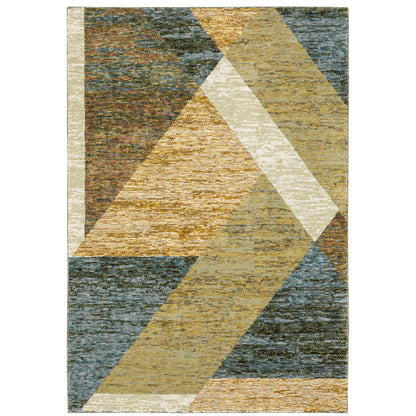 Oriental Weavers Strada  Gold Blue Modern & Contemporary