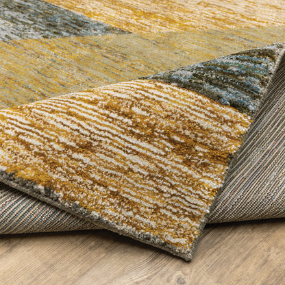 Oriental Weavers Strada  Gold Blue Modern & Contemporary