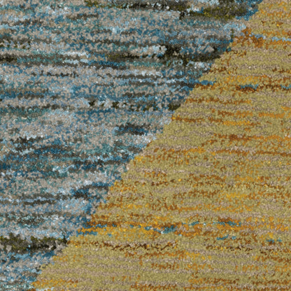 Oriental Weavers Strada  Gold Blue Modern & Contemporary