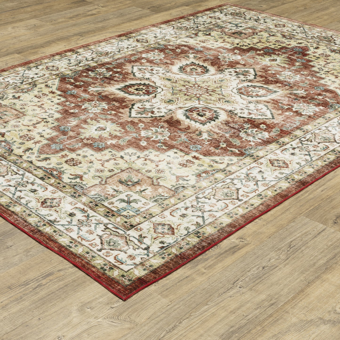 Oriental Weavers Sumter  Red Ivory Traditional