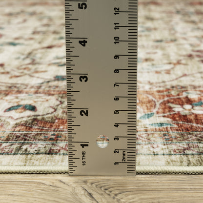 Oriental Weavers Sumter  Ivory Orange Traditional