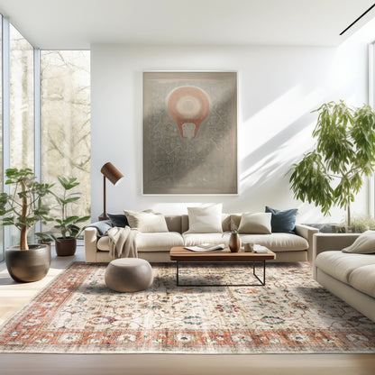 Oriental Weavers Sumter  Ivory Orange Traditional