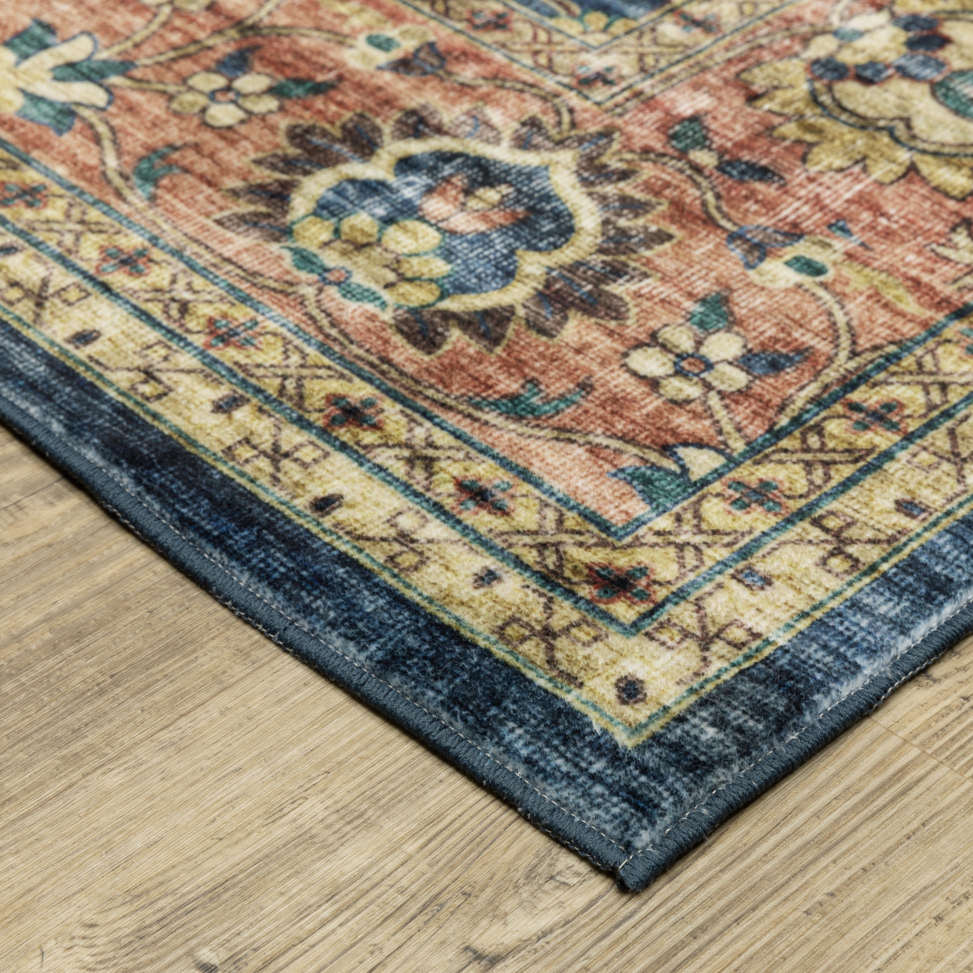 Oriental Weavers Sumter  Blue Rust Traditional
