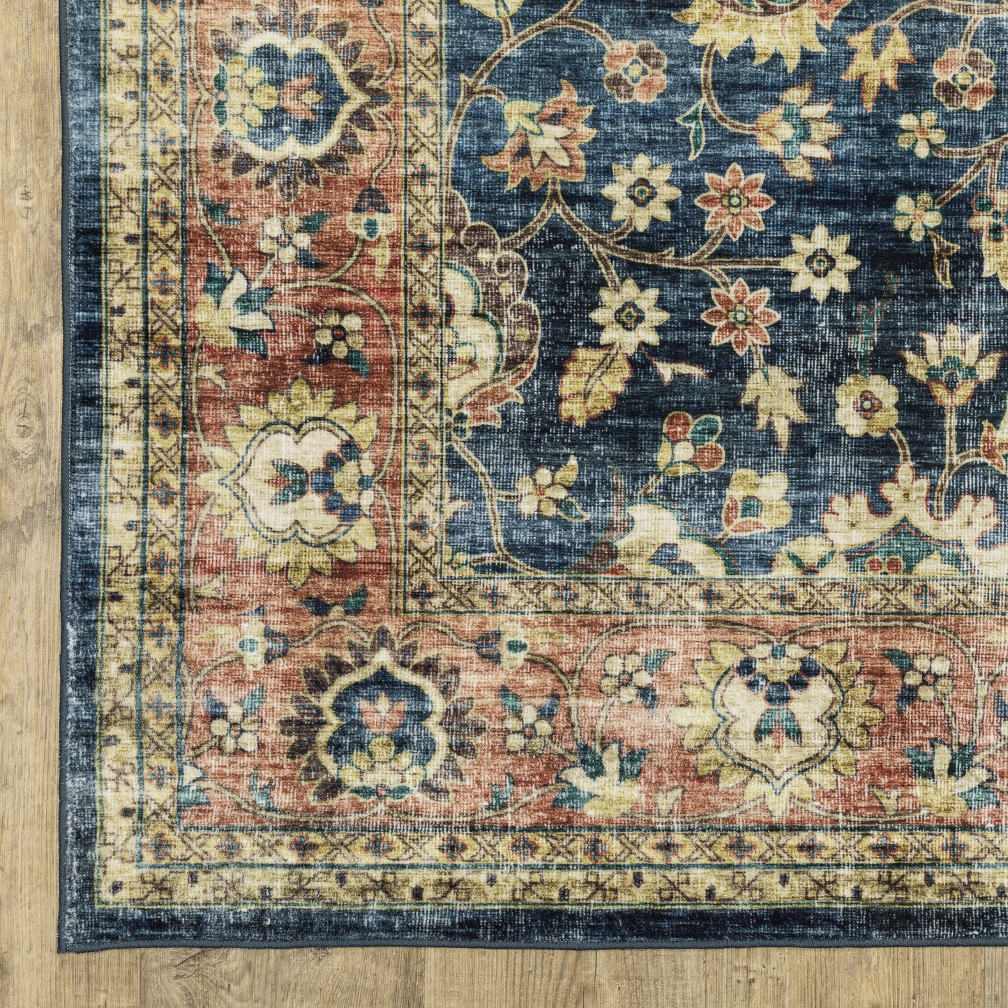 Oriental Weavers Sumter  Blue Rust Traditional