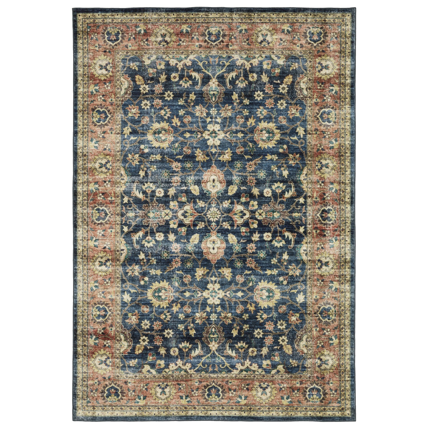 Oriental Weavers Sumter  Blue Rust Traditional