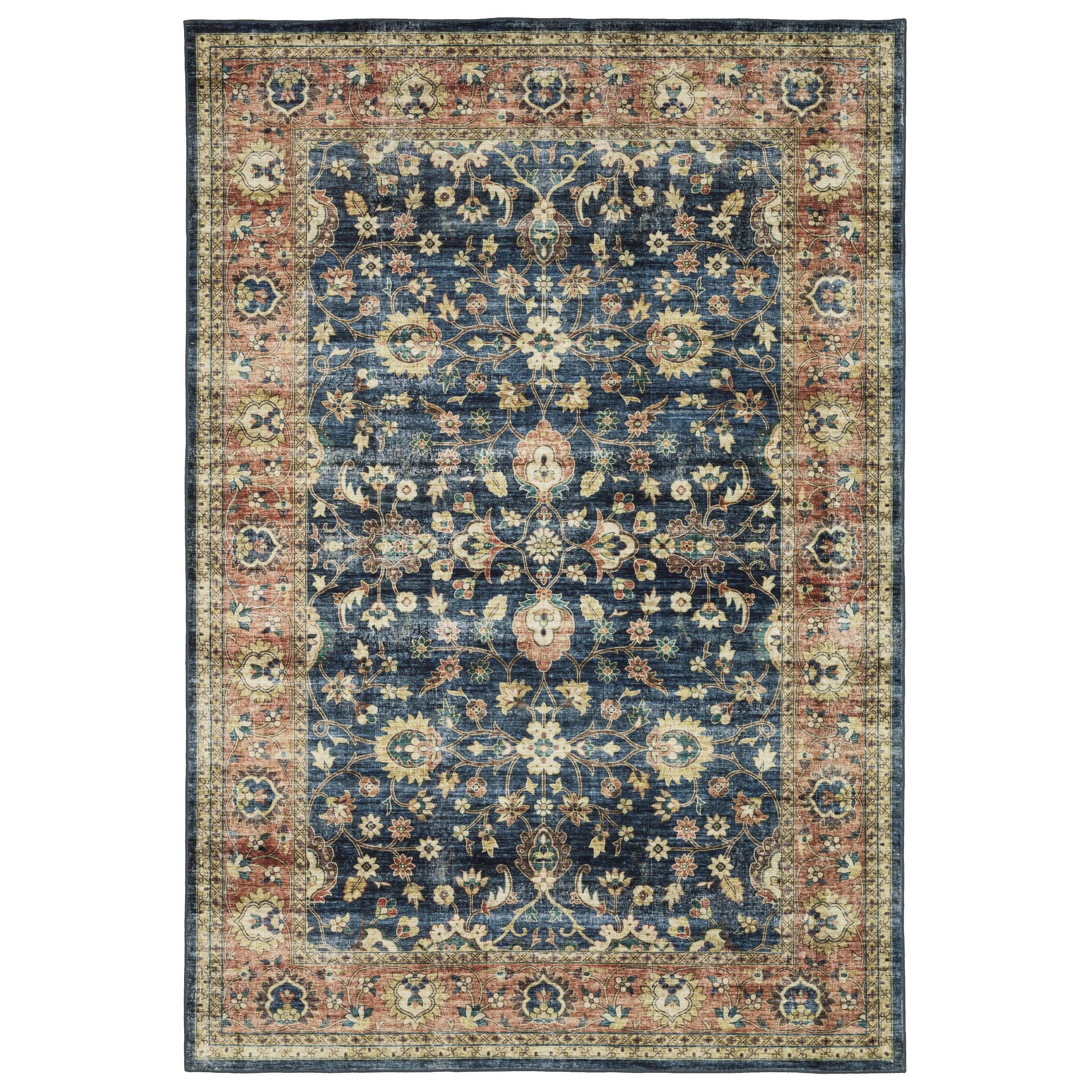 Oriental Weavers Sumter  Blue Rust Traditional